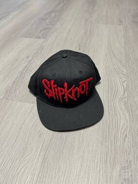Slipknot Black & Red Embroidered Snapback Hat